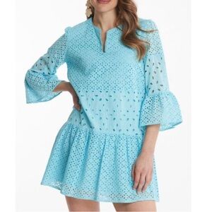 NWT Tyler Boe Isla Eyelet Skimmer Dress Capri